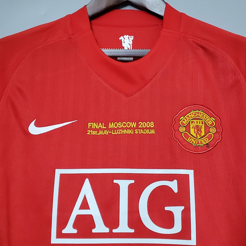 Camisa Manchester United Home Retrô 2007/08