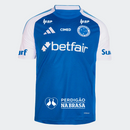 Camisa Cruzeiro I 2025/26 Com Patrocínios – Azul – Torcedor – Masculina