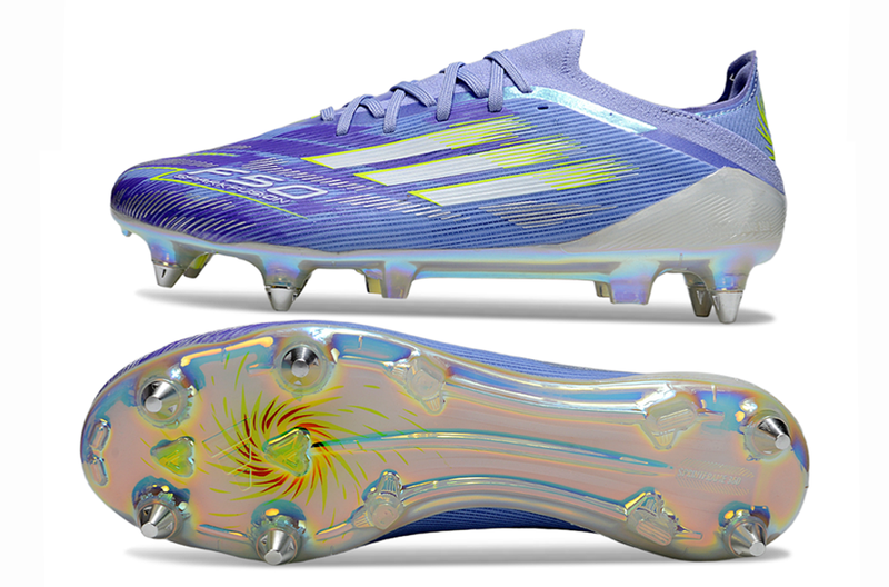 Chuteira Adidas Campo F50 Elite SG Trava Mista - Azul