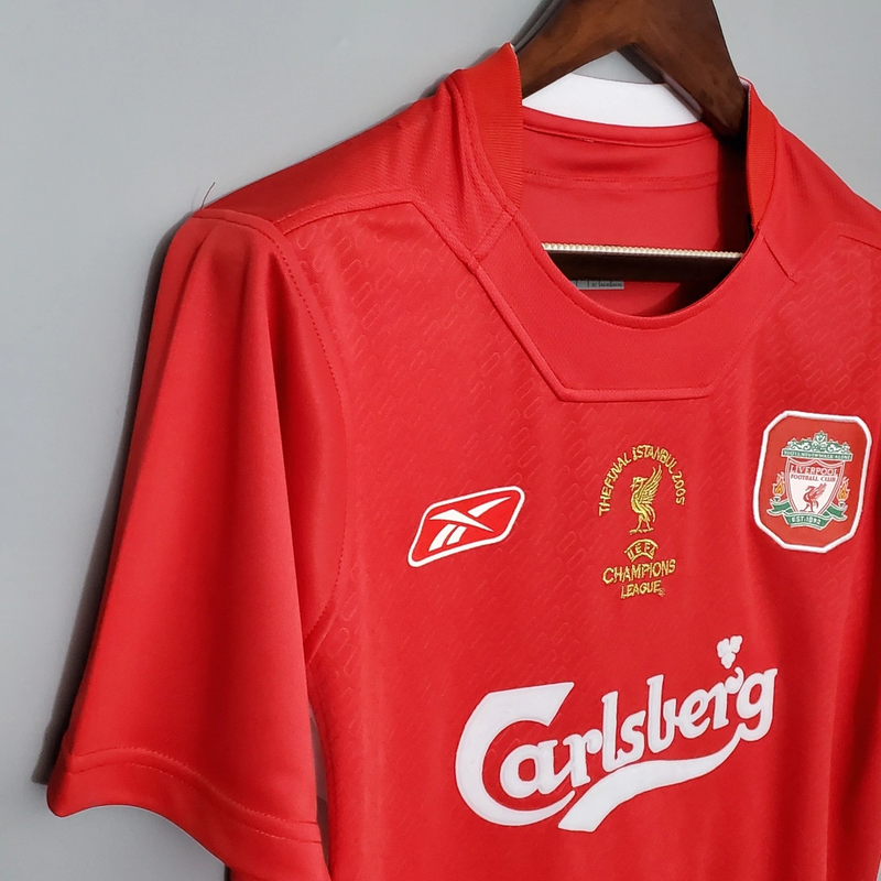 Camisa Liverpool Home Retrô 2005/06 Torcedor Masculina