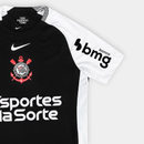 Camisa Corinthians II 2025/26 Nike Com Patrocínios - Torcedor – Preto – Masculina