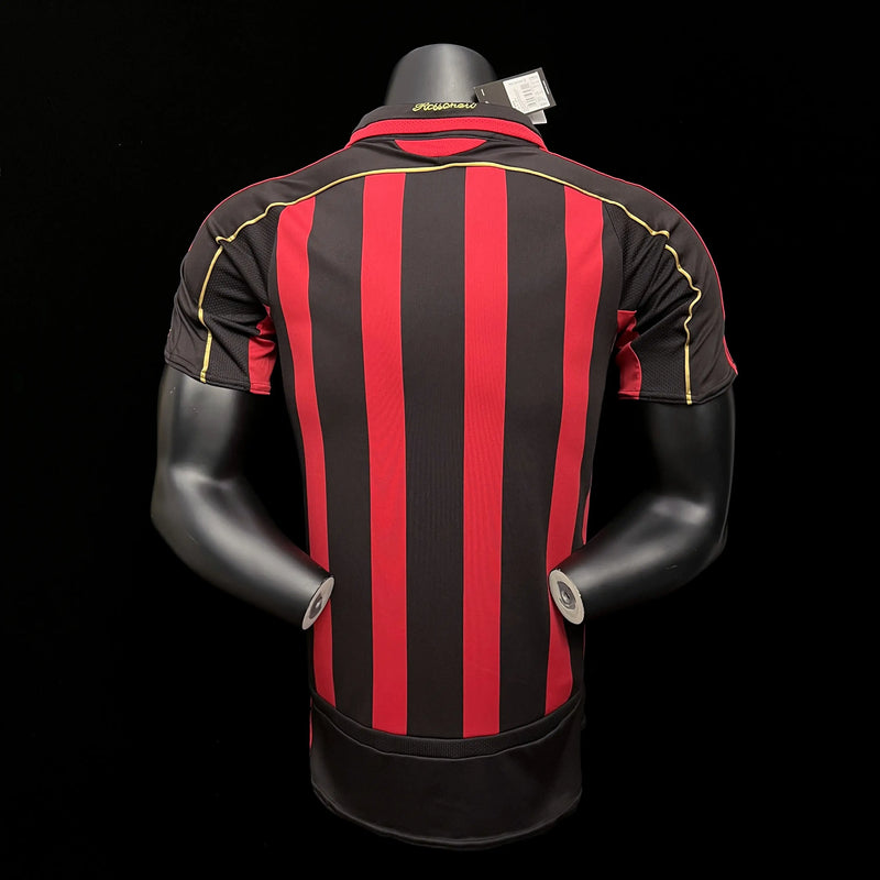 Camisa AC Milan Retrô 2006/07 Torcedor Masculina - Vermelho