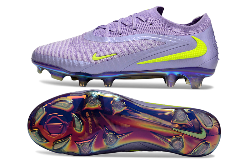 Chuteira Campo Nike Phantom 6 Elite - Lilás/Verde