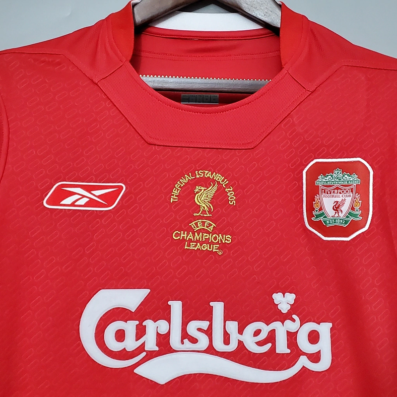 Camisa Liverpool Home Retrô 2005/06 Torcedor Masculina