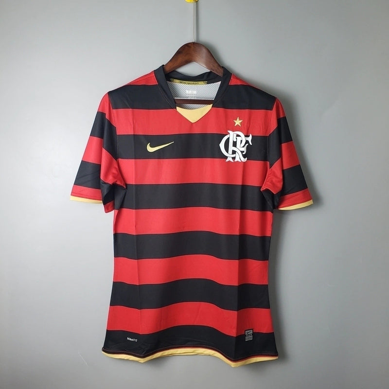 Camisa Flamengo I Retrô 2008/2009 - Masculina Torcedor - Vermelha e Preta - Imperial Outlet