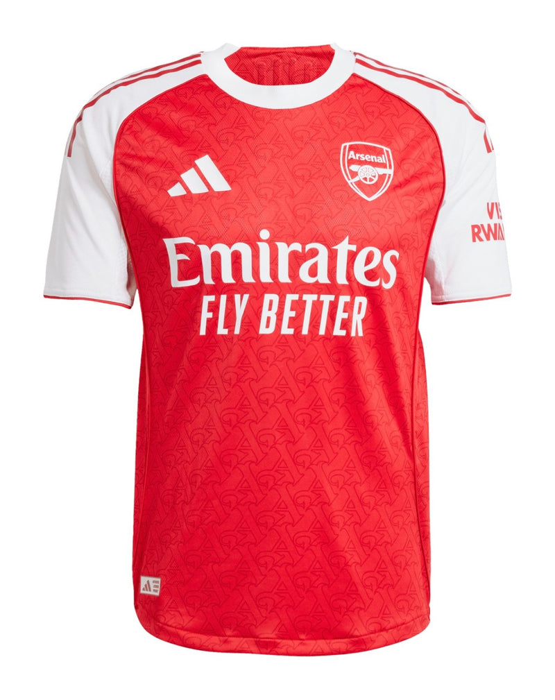 Camisa Arsenal I 2025/26 Adidas – Vermelha e Branca – Masculina