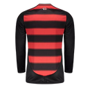 Camisa Flamengo Manga Longa 2025 Adidas Torcedor Masculina - Vermelho/Preto