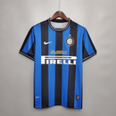 Camisa Inter de Milão Retrô 2009/10 Torcedor Masculina - Preto e Azul