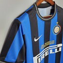 Camisa Inter de Milão Retrô 2009/10 Torcedor Masculina - Preto e Azul