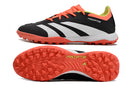 Chuteira Adidas Predator 24 Elite TF Society - Preto, Branco e Laranja