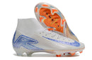 Chuteira Nike Air Zoom Mercurial Superfly 10 Elite FG Campo - Branco e Azul