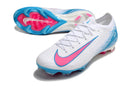 Chuteira Nike Air Zoom Mercurial Vapor 16 Elite FG Campo - Branco e Azul