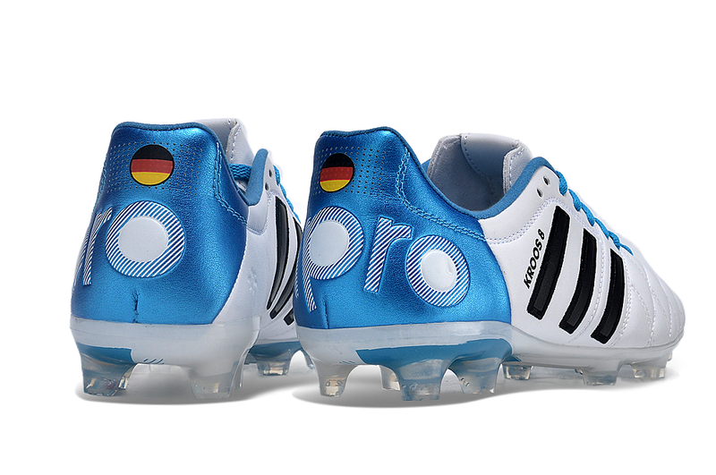 Chuteira Adidas Campo Adipure 11 Pro FG Toni Kross - Branco e Azul