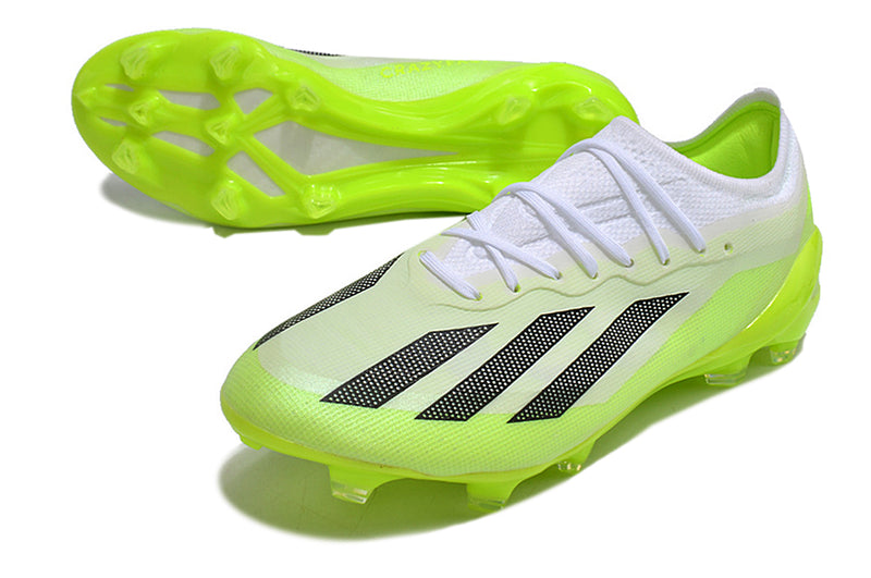 Chuteira Adidas Campo X CrazyFast.1 FG - Verde e Branco