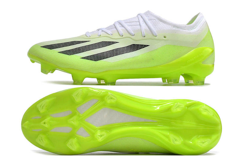 Chuteira Adidas Campo X CrazyFast.1 FG - Verde e Branco