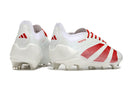Chuteira Adidas Predator Elite FG Campo - Branco e Vermelho