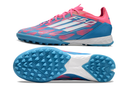 Chuteira Adidas Society F50 PRO TF - Rosa/Azul