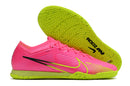Chuteira Nike Futsal Air Zoom Mercurial Vapor 15 Elite IC - Rosa/Verde