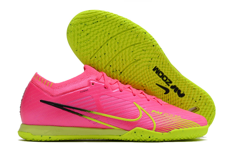 Chuteira Mercurial Vapor Mercurial Rosa E Verde Chuteira Futsal