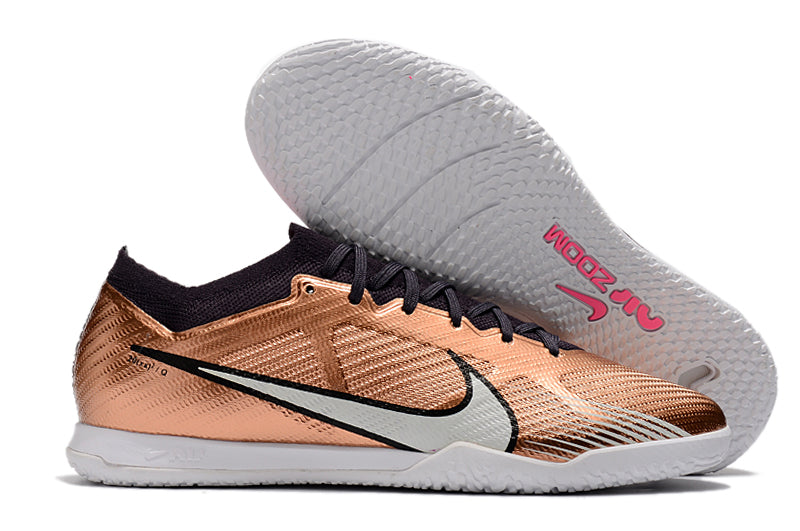 Chuteira Nike Futsal Air Zoom Mercurial Vapor 15 Elite IC - Dourado