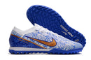 Chuteira Nike Society Air Zoom Mercurial Vapor 15 Elite TF - Branco/Azul
