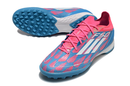 Chuteira Adidas Society F50 PRO TF - Rosa/Azul