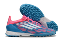Chuteira Adidas Society F50 PRO TF - Roza/Azul