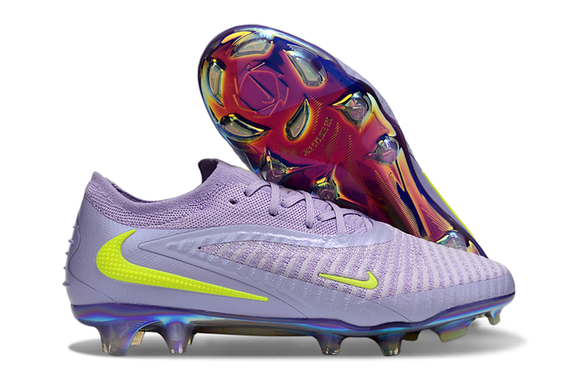 Chuteira Campo Nike Phantom 6 Elite - Lilás/Verde