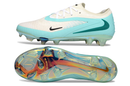 Chuteira Campo Nike Phantom GX 3 Elite FG - Branco e Verde Água