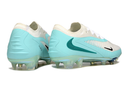 Chuteira Campo Nike Phantom GX 3 Elite FG - Branco e Verde Água