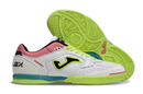 Chuteira Futsal Joma Top Flex Rebound - Branco/Verde/Rosa