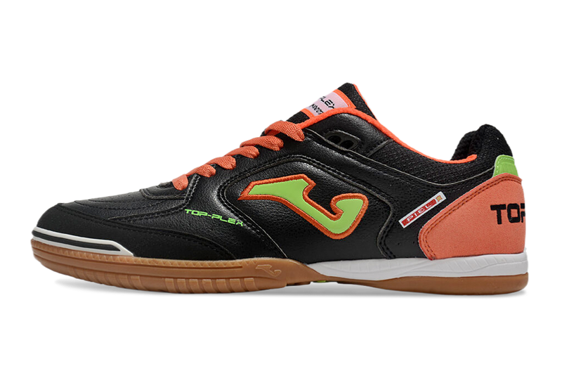 Chuteira Futsal Joma Top Flex Rebound - Preto/Laranja