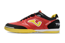 Chuteira Futsal Joma Top Flex Rebound - Preto/Vermelho/Amarelo