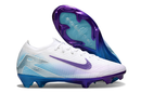 Chuteira Nike Air Zoom Mercurial Vapor 16 Elite FG Campo - Branco e Roxo