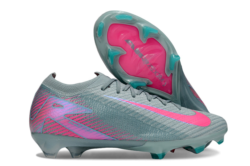 Chuteira Nike Campo Air Zoom Mercurial Vapor 16 Elite FG - Azul e Rosa