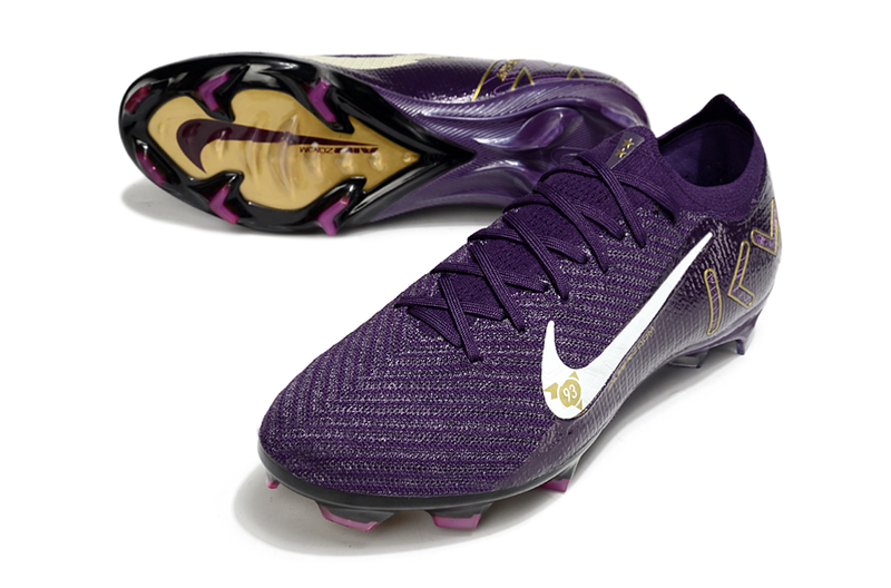 Chuteira Nike Air Zoom Mercurial Vapor 16 Elite FG - Kylian Mbappé - Campo - Roxa