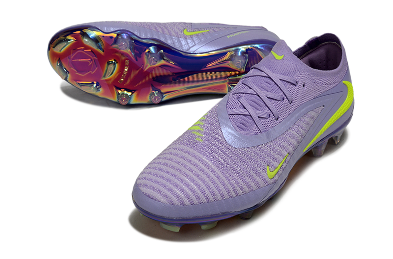 Chuteira Campo Nike Phantom 6 Elite - Lilás/Verde