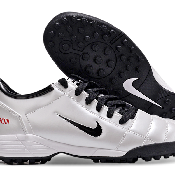 Chuteira Nike Total 90 Society TF Branco/Preto