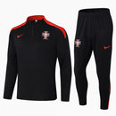 Conjunto Agasalho Seleção Portugal 2024/25 Preto - Masculina