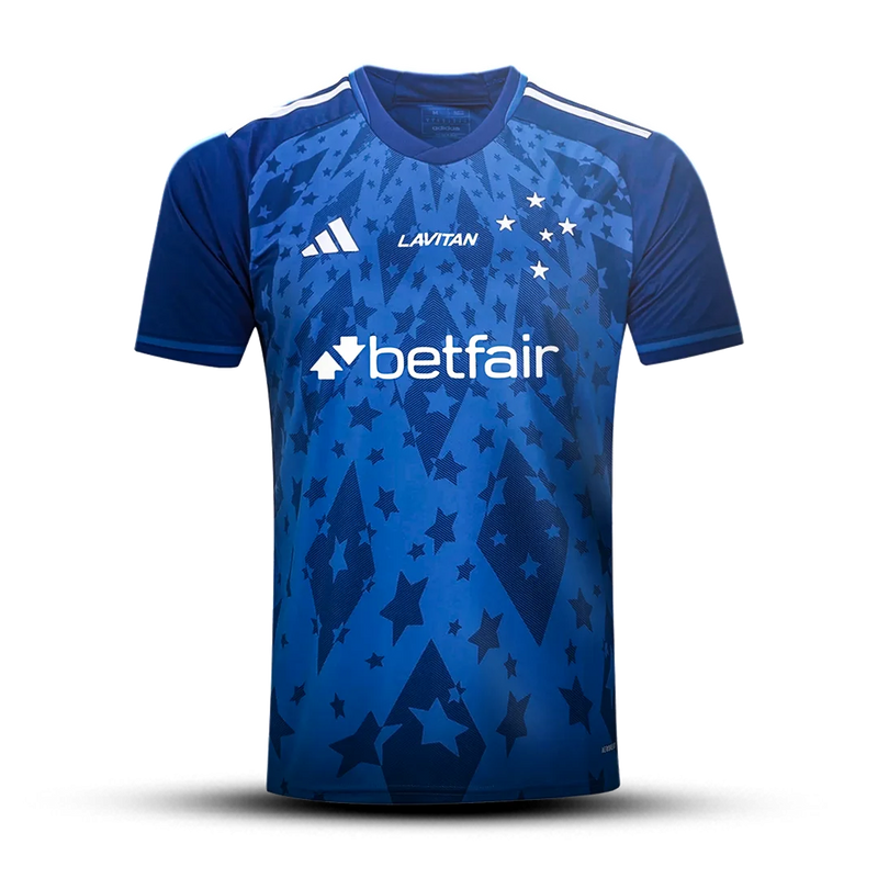 Camisa Cruzeiro I 2024/25 Torcedor Adidas Masculina - Azul