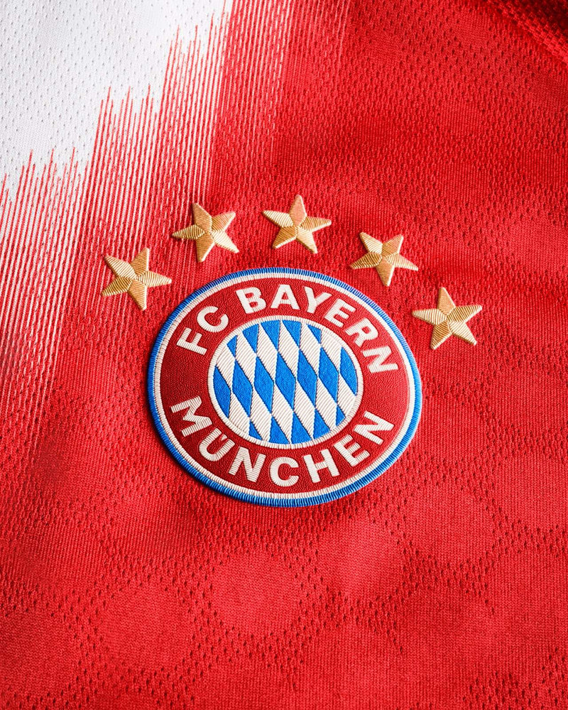 Camisa Bayern de Munique I 2025/26 Adidas – Vermelha/Branco – Masculina