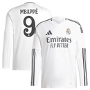 Camisa Real Madrid I 2024/25 Manga Longa "MBAPPÉ 9 - Masculino