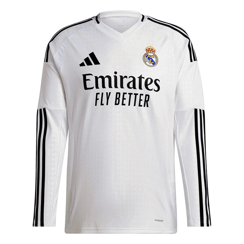 Camisa Real Madrid I 2024/25 Manga Longa - Masculino