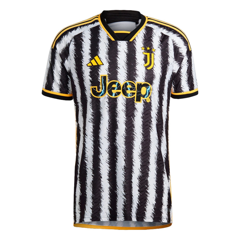 Camisa Juventus I 2023/24 Preta e Branca - Masculino