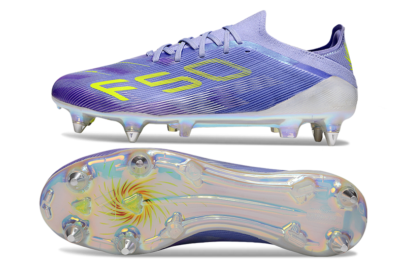 Chuteira Adidas Campo F50 Elite SG Trava Mista - Azul