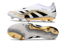 Chuteira Adidas Predator Elite 25 Laceless Campo - Branco/Dourado