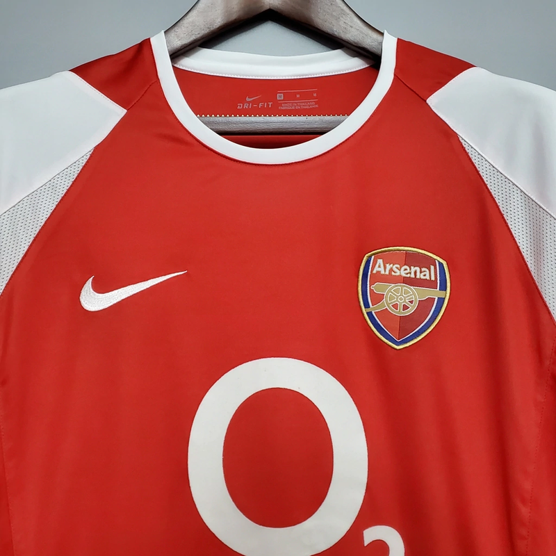 Camisa Arsenal Retrô Home 2002/04 Torcedor Masculina