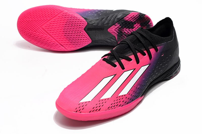 Chuteira Futsal Adidas X SpeedPortal.1 IC - Rosa/Preto