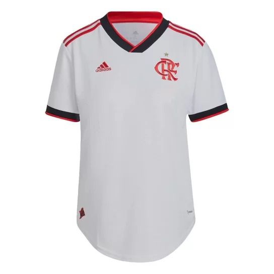 Camisa Flamengo I 2022/23 Branco - Feminina - Adidas