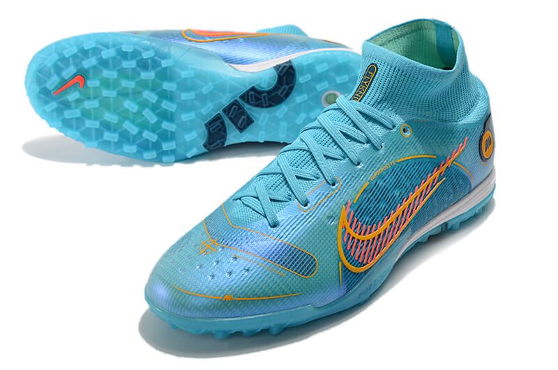 Chuteira Society Nike Mercurial Superfly 9 Elite TF - Azul